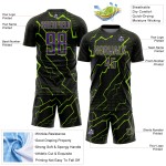 Purple-Neon Jersey Black Custom Uniform Green Sports Soccer Sublimation Lightning Purple-Neon Jersey Black Custom Uniform Green Sports Soccer Sublimation Lightning